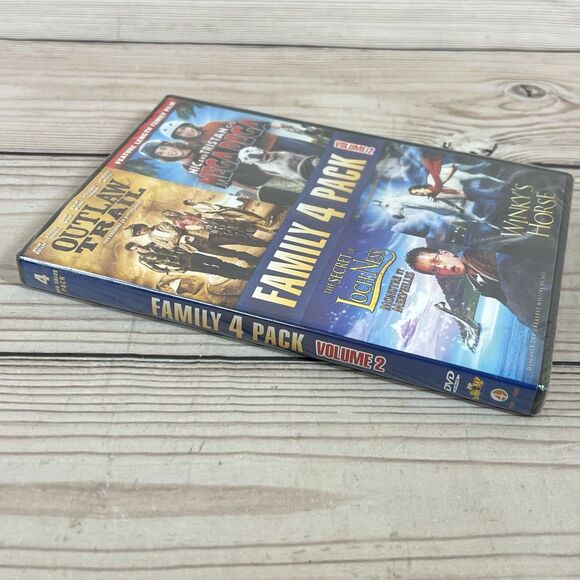 NEW Family 4 Pack Vol. 2 (DVD) Outlaw Trail Loch Ness Winkys Horse Mega Dega - Picture 5 of 7